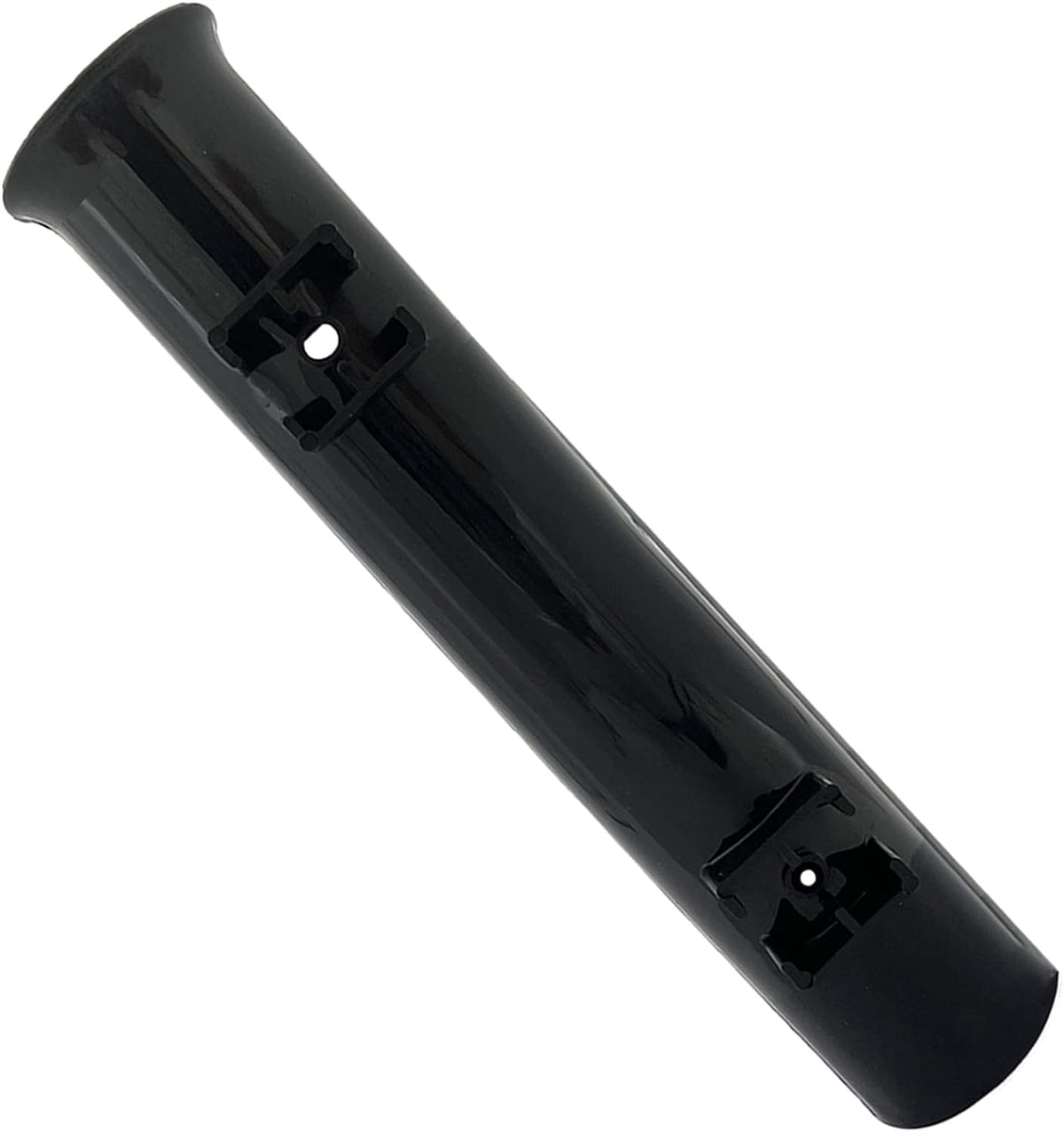 ISURE MARINE 2-Pole Black ABS Plastic Single Tube Multi-Function Fishing Rod Holder, 12" Width, 2" Inlet Diameter - PuriLite