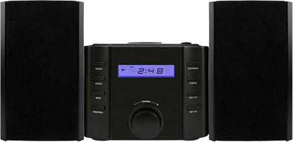 Sylvania SRCD804BT CD Microsystem with Radio & Bluetooth, Black - PuriLite