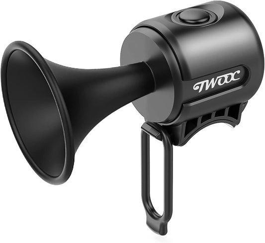 120dB Electric Bike Horn with Anti Theft Alarm, Small Loud Bike Bell Easy to Install, Waterproof Bicycle Horn Compatible for Mountain, Road Bike Cycling, Scooters and Adult's Bike - PuriLite