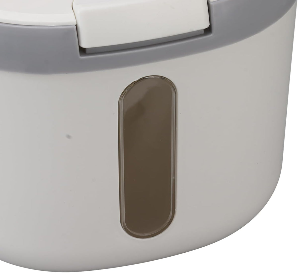 Rice Container, Bug Proof Rice Storage Bin, Odorless Airtight Rice Box with Clear Window for Grains Sugar Flour (S Gray (5kg/11.0lb)) - PuriLite
