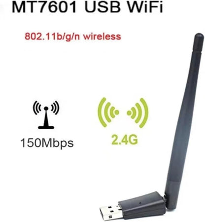 Mtk7601 USB WiFi for Vf9930 Kpt Satellite Finders V7 Golden V8 MAG250 Set Top Box Wireless WiFi Adapter(1pc) - PuriLite