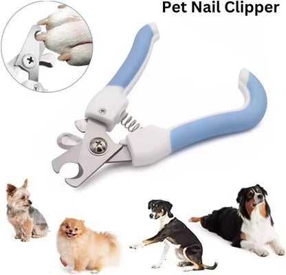 Dog Nail Clippers and Trimmer with Safety Guard to Avoid Over Cutting Professional Grooming Pet Nail Clipper with Free Nail File for Small Medium Large Breeds- Sharp Razor Edge Blade Pet Clippers - PuriLite