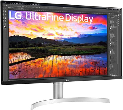 LG 27" 27BA45U-B 27" Ultrafine UHD (3840 x 2160) 4K IPS Monitor – 5ms 60Hz HDR10, DCI-P3 90%, Tilt/Height/Swivel/Pivot Adjustment, HDMI & DisplayPort, Eye Comfort, Black - PuriLite