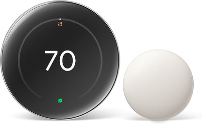 Google Nest Learning Thermostat Pro Edition with Temperature Sensor (4th Generation, 2024) Smart Energy Saving, Advanced Calibration, Adaptive Eco, Compatible with Alexa & Home (Polished Silver) - PuriLite