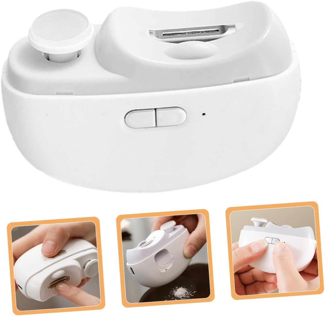 MUCKLILY Nail Clipper Fingernail File with Light Rechargeable Electric Nail Clipper for Adults Seniors and - PuriLite