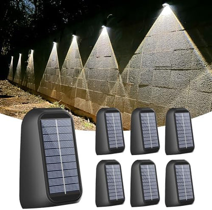 16 Pack Solar Fence Lights Outdoor 8 Colors,Bright Deck Lights Solar Outdoor Waterproof,LED Solar Lights for Backyard, Patio, Deck Railing, Step and Wall - PuriLite