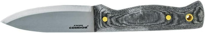 Condor Tool & Knife Bushlore 4.375-Inch Drop Point Blade, Handle with Leather Sheath, Plain - PuriLite