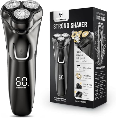 Purilite Select Electric Razor for Men Cordless – Wet/Dry Rotary Shaver Waterproof - PuriLite