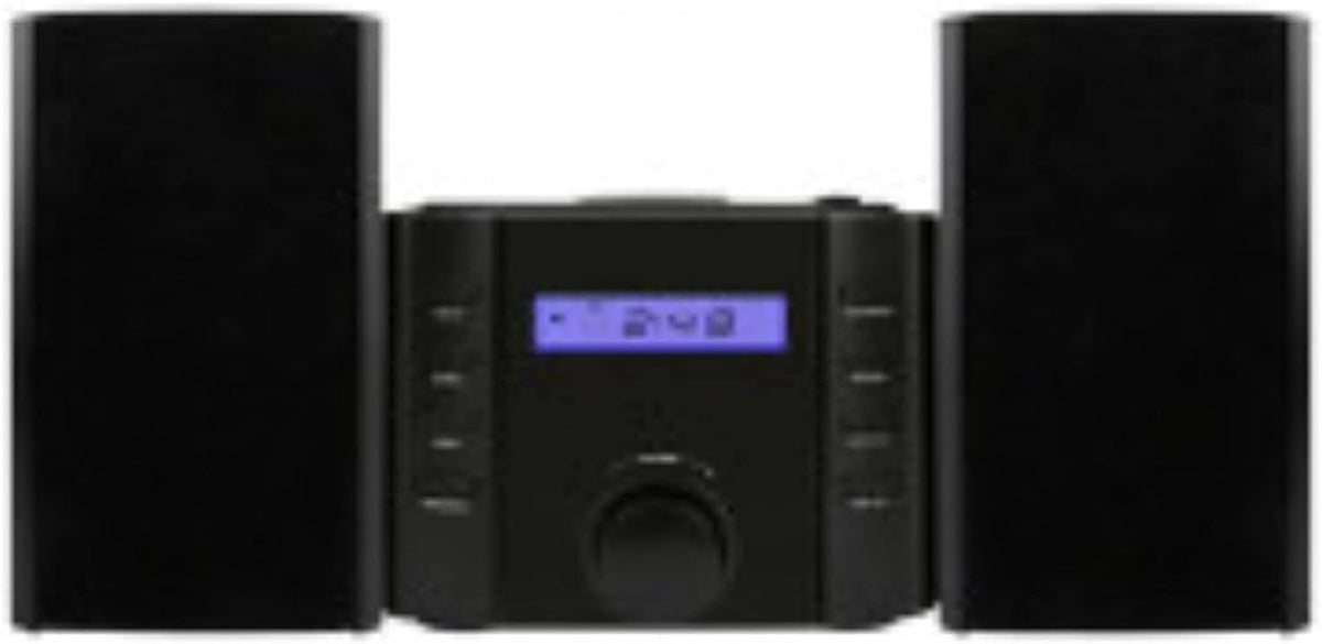 Sylvania SRCD804BT CD Microsystem with Radio & Bluetooth, Black - PuriLite