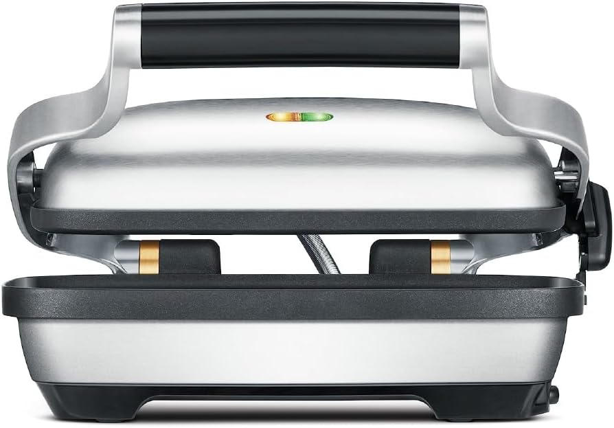 Breville the Perfect Press, Sandwich Maker, Panini Press, BSG600BSS, Brushed Stainless Steel 12.5 x 5 x 11.5 inches - PuriLite