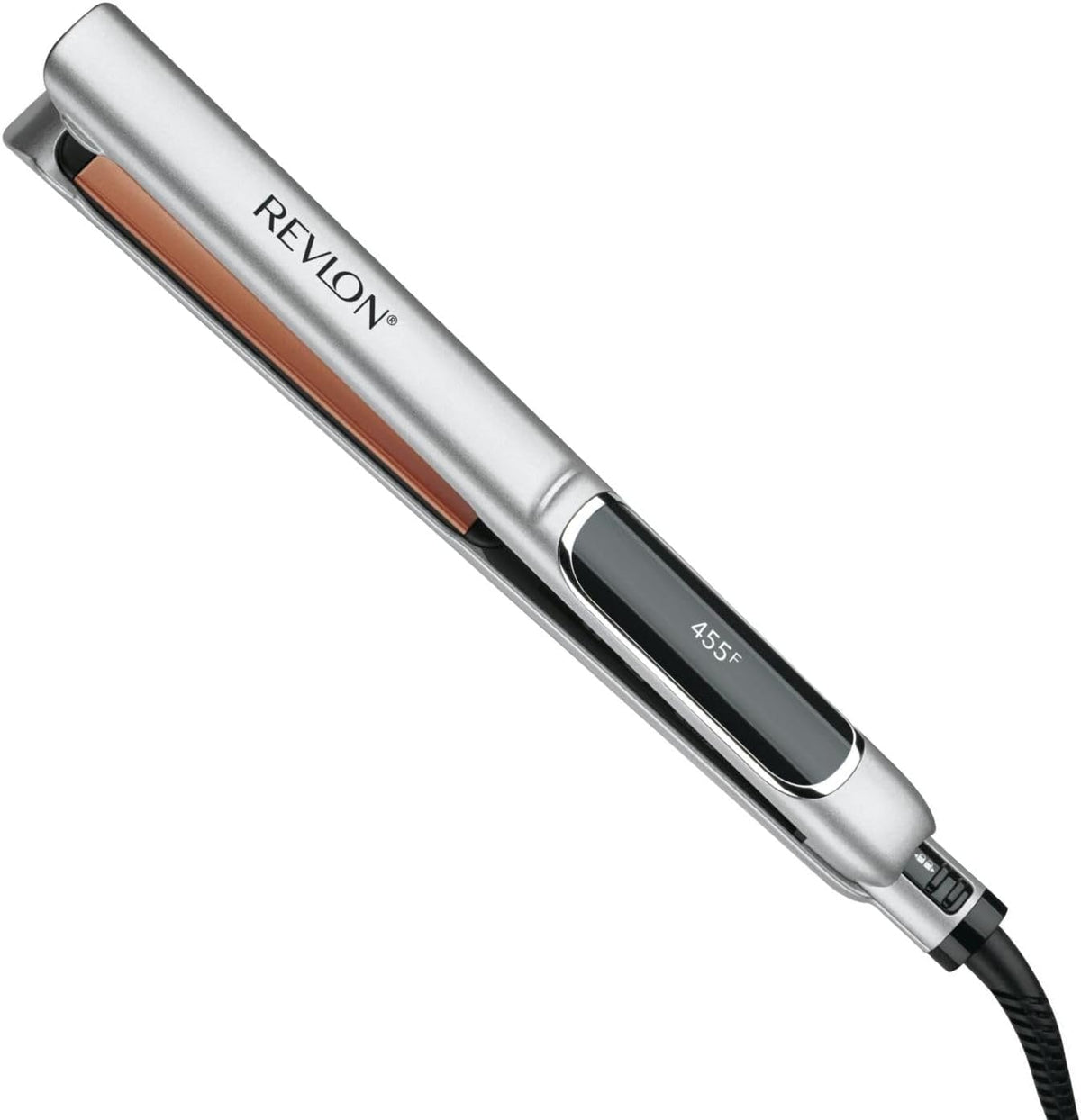 Revlon Salon Straightening and Curling Copper Flat Iron, 1 Inch - PuriLite