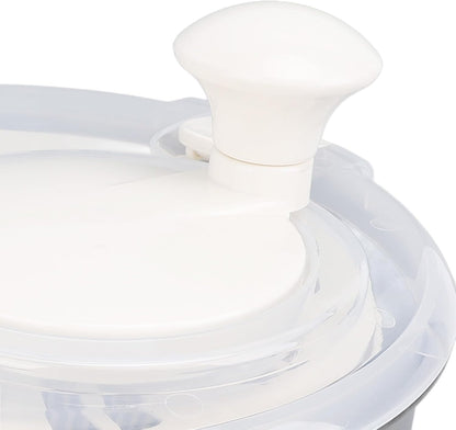 Stainless Steel Salad Spinner 5L Multifunctional Lettuce Spinner Vegetable Dryer with Lid Drain Bowl Colander for Home Kitchen - PuriLite