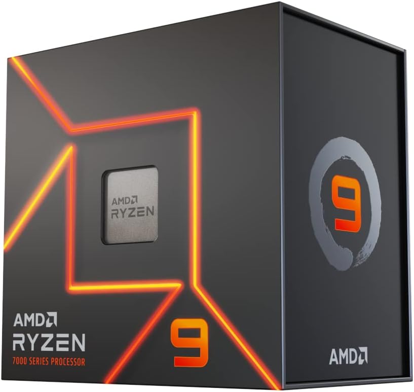 AMD Ryzen 9 7900X 12-Core, 24-Thread Unlocked Desktop Processor, Cooler not Included - PuriLite