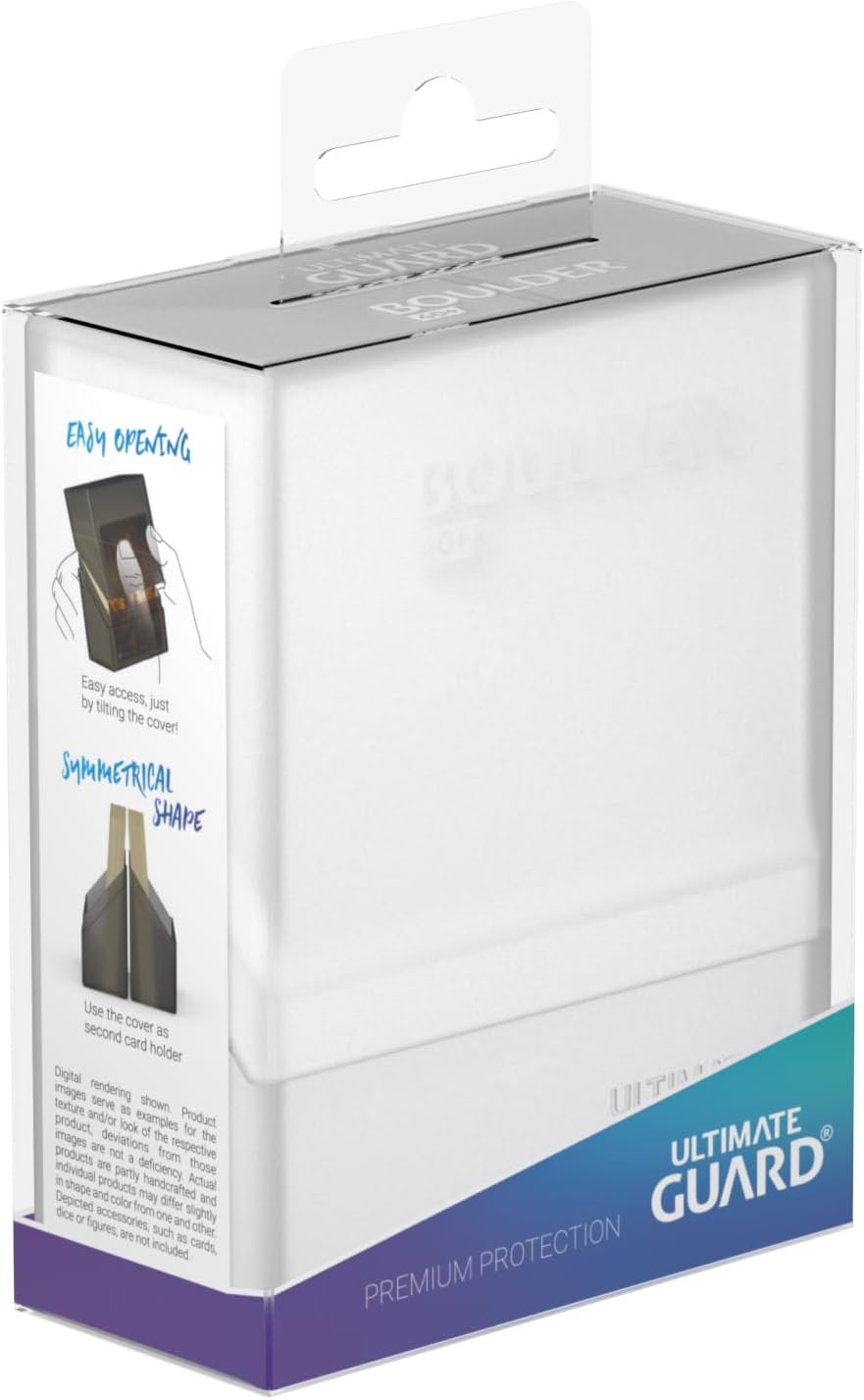 Ultimate Guard Boulder 100+ Classic, Deck Case for 100 Double-Sleeved TCG Cards, Onyx, Secure & Durable Storage for Trading Card Games, Soft-Touch Finish - PuriLite