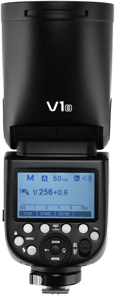 Godox V1-S Li-on TTL On-Camera Round Flash Speedlight Compatible with Sony Mi Hotshoe Cameras - PuriLite