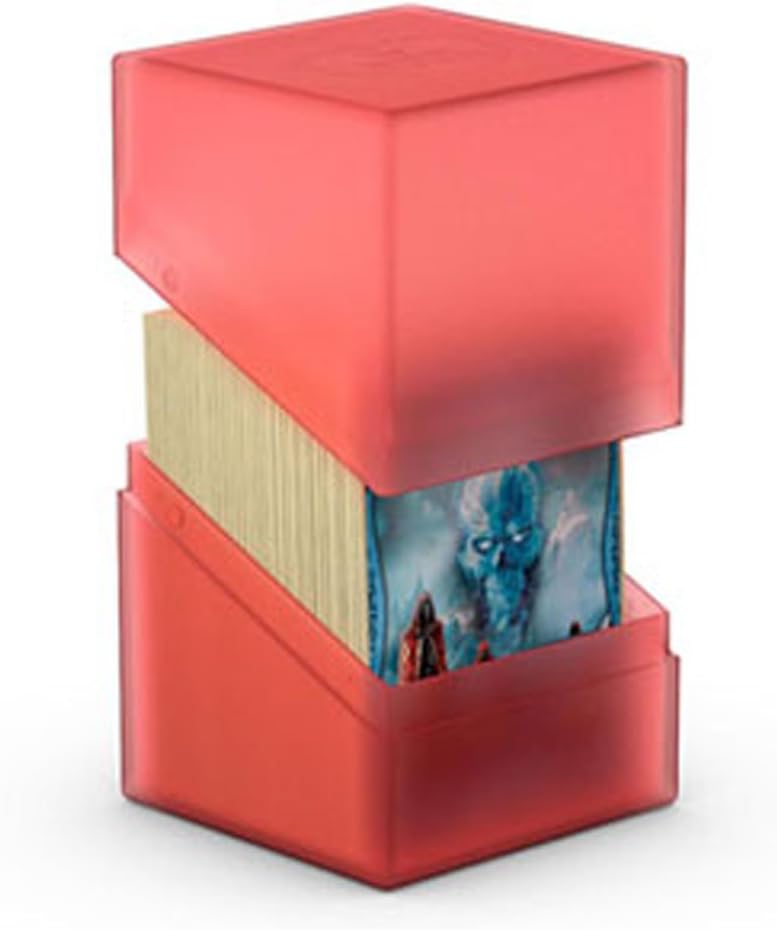 Ultimate Guard Boulder 100+ Classic, Deck Case for 100 Double-Sleeved TCG Cards, Onyx, Secure & Durable Storage for Trading Card Games, Soft-Touch Finish - PuriLite