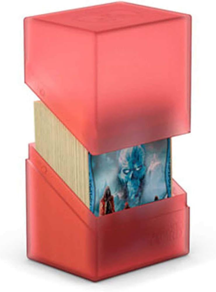 Ultimate Guard Boulder 100+ Classic, Deck Case for 100 Double-Sleeved TCG Cards, Onyx, Secure & Durable Storage for Trading Card Games, Soft-Touch Finish - PuriLite