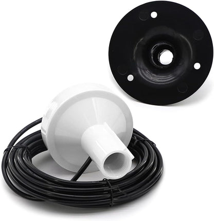 NEWASHAN Marine GPS Antenna External Compatible with Garmin GPSMAP GDU GNC NavTalk Pilot StreetPilot AIS Ship Navigation Receiver Fishfinder Sounder+8M Cable TNC Connector+BNC Adapter+Base - PuriLite