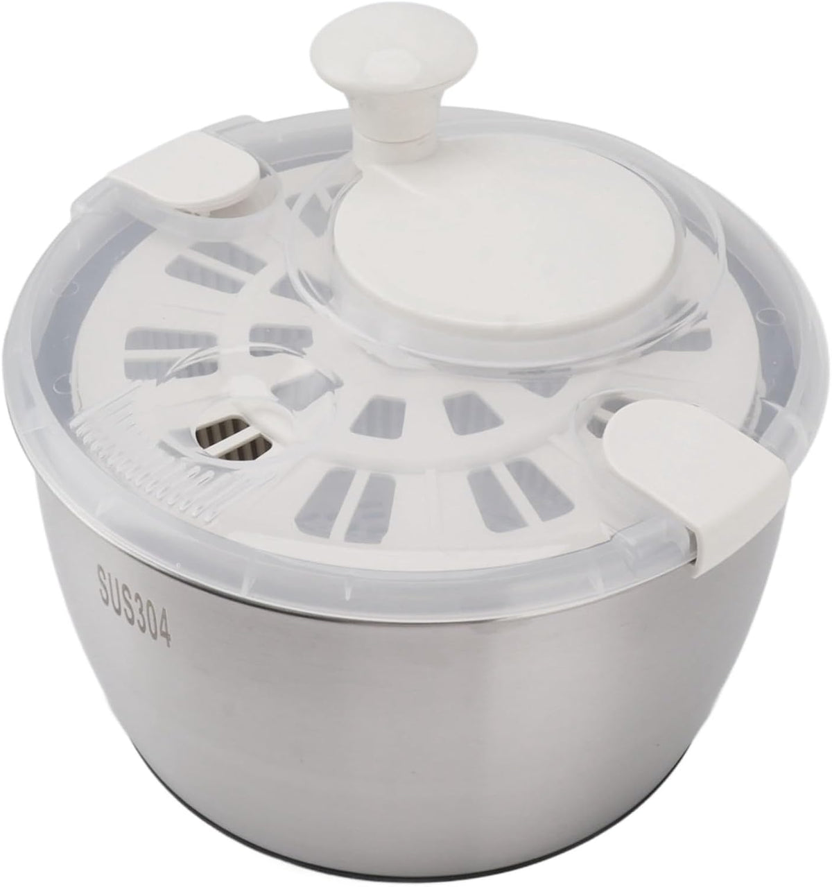 Srliya Stainless Steel Salad Spinner Multifunctional Large Capacity Lettuce Spinner Vegetable Dryer Fruit Washer Drain Basket - PuriLite