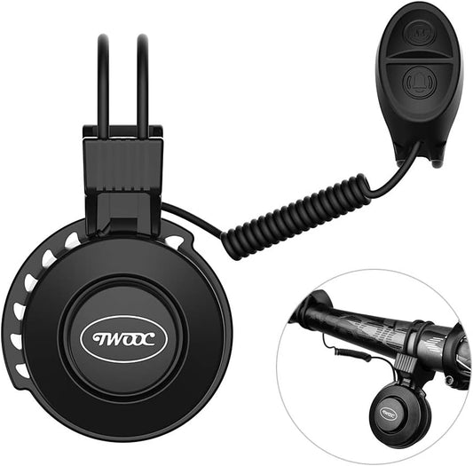 Lixada Electric Bike Bell 120db Mini Electric Bicycle Horn Cycling Bell USB Rechargeable & Waterproof, Loud & Lightweight with 4 Sound Modes Ring for Mountain Bike, Road Bike, BMX, MTB - PuriLite