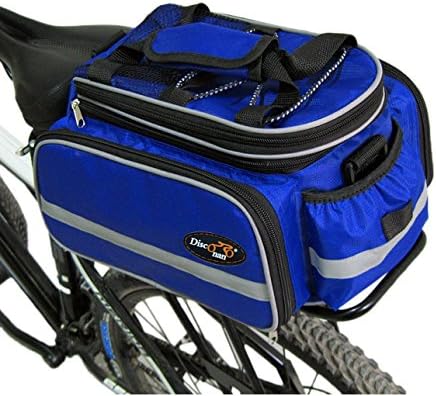 Disconano® Waterproof Multi Function Excursion Cycling Bicycle Bike Rear Seat Trunk Bag Carrying Luggage Package Rack Panniers with Rainproof Cover - PuriLite