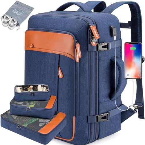 Lumesner Carry on Backpack, Extra Large 40L Flight Approved Travel Backpack for Men & Women - PuriLite