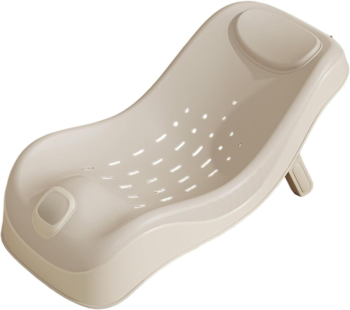 Baby Sink Bath, Adjustable Height Ergonomic Baby Bath Support with Temperature Reminder & Drainage Hole, Foldable Portable Infant Bathtub with Hook for Home Travel, Green, Sink Bather for - PuriLite