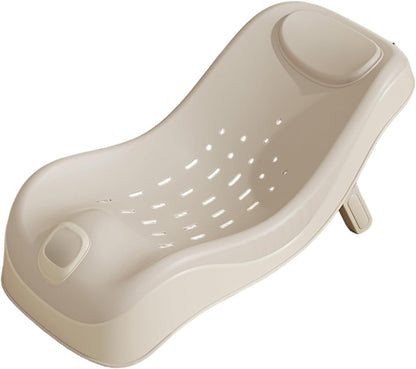 Baby Sink Bath, Adjustable Height Ergonomic Baby Bath Support with Temperature Reminder & Drainage Hole, Foldable Portable Infant Bathtub with Hook for Home Travel, Green, Sink Bather for - PuriLite