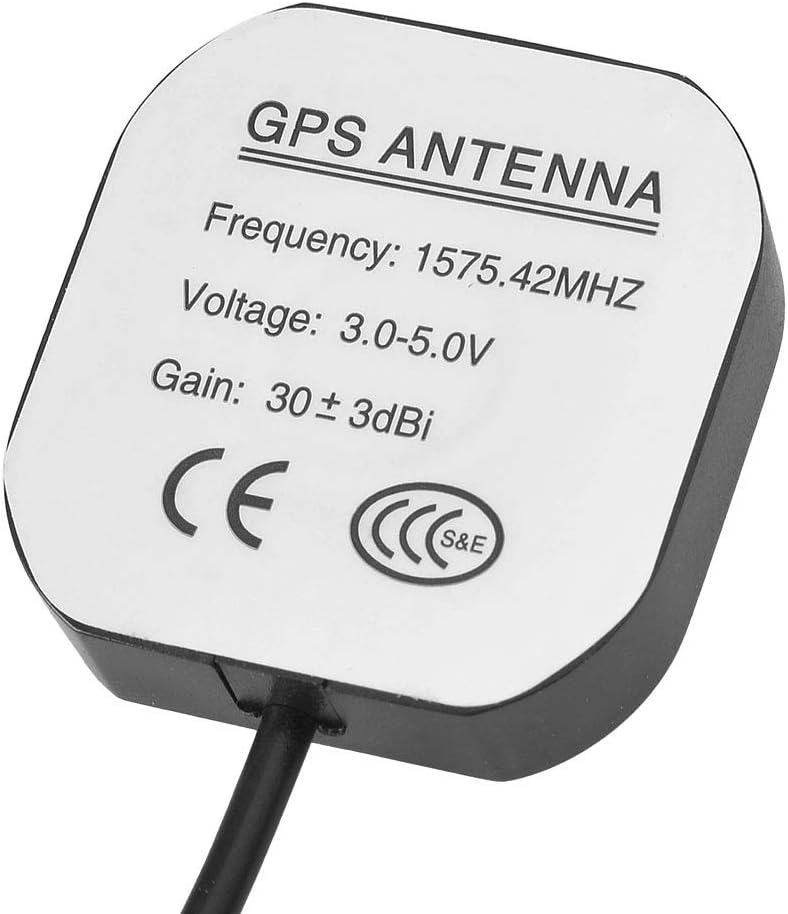 Bingfu Vehicle GPS Navigation Antenna Active GPS Antenna with Fakra C Right Angle Connector Compatible with Car Truck GPS Navigation Receiver System Factory DVD Stereo Head Unit - PuriLite