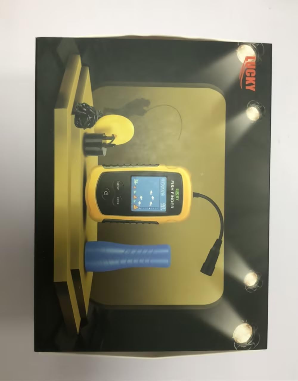 LUCKY Portable Fish Finder for Kayaks Hand held Depth Sounder Fish Detector Depth Finder Fish Finder ice Fishing Boat Fishing Gifts for Men Women - PuriLite