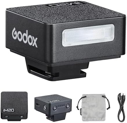 Godox IM20/IM22 Mini Camera Flash,3s Recycle Time,440 Full Power Flash Time Built in Lithium Battery for Fuji,for Canon,for Nikon,for Sony, for Olympus Camera (im22) - PuriLite