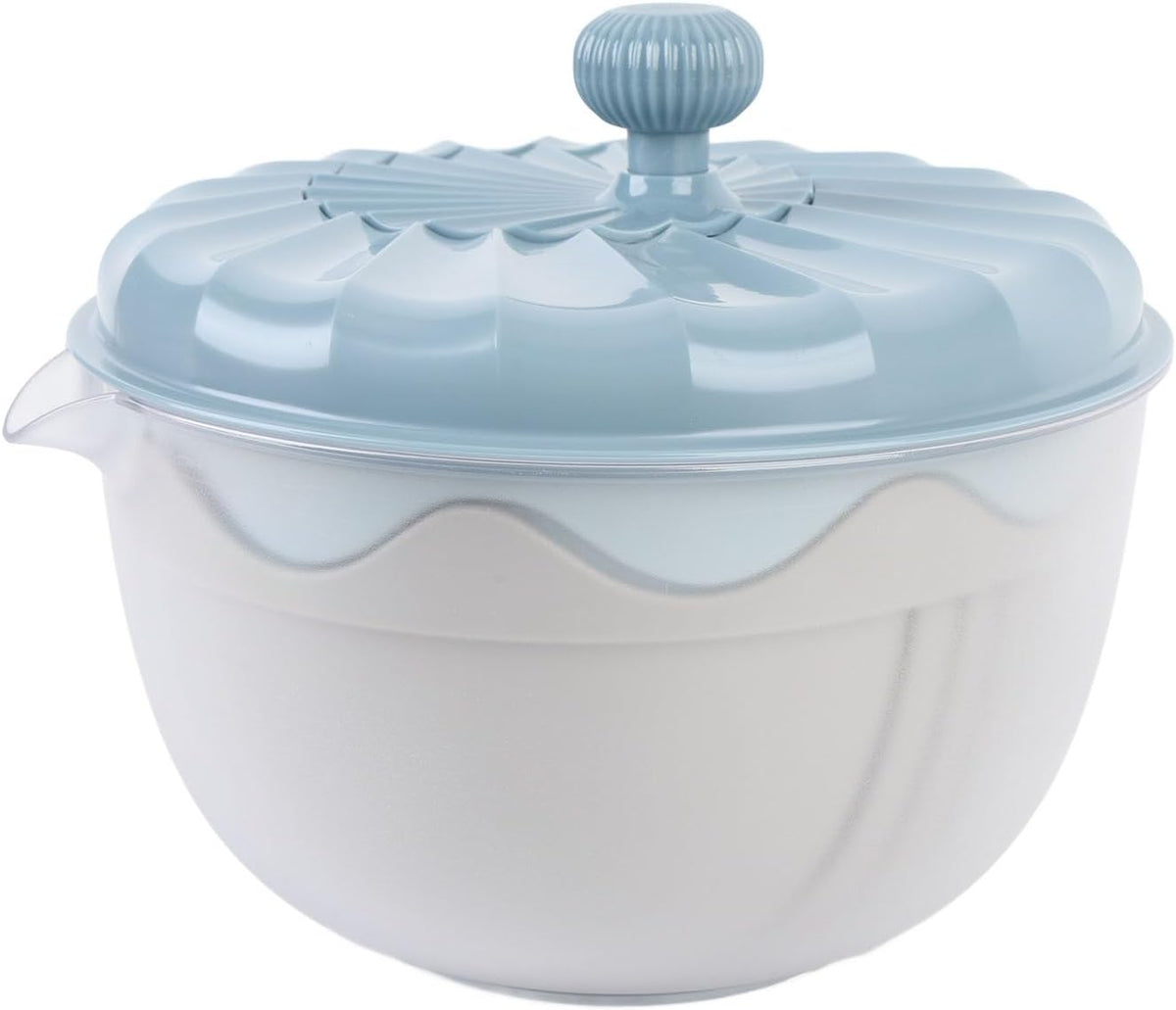 Salad Spinner Efficient Multifunctional Vegetable Washer Chopper Home (Beige) - PuriLite