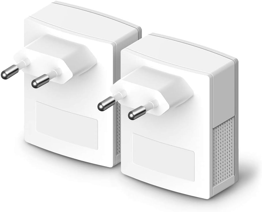 TP-Link AV1000 Powerline Ethernet Adapter(TL-PA7017P KIT) - Gigabit Port, Plug and Play, Extra Power Socket for Additional Devices, Ideal for Smart TV - PuriLite