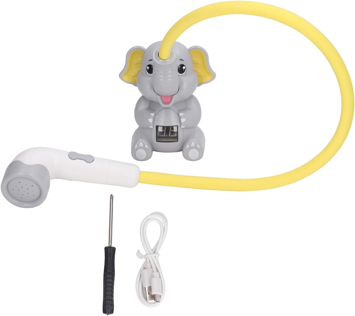 Baby Water Spray Head, Thermometer Adjustable Hose Kids Bath Shower Head IPX7 Waterproof for Bathtub () - PuriLite