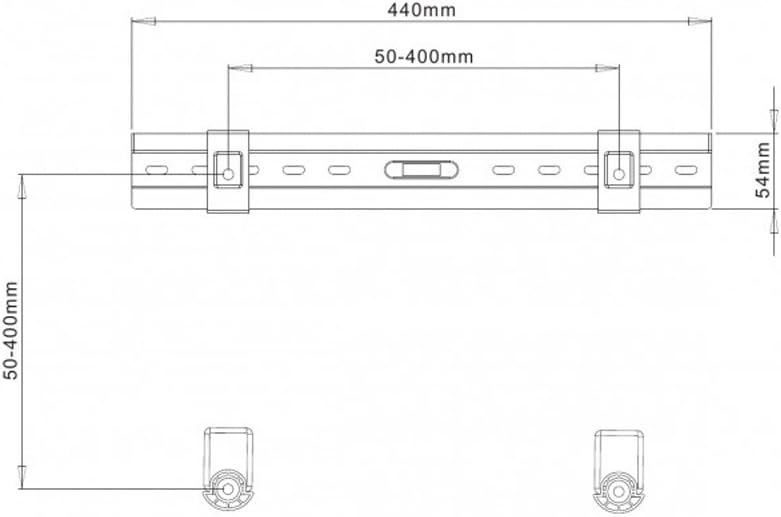 Techly Ultra Slim Fixed TV Wall Mount- 40-65in - PuriLite
