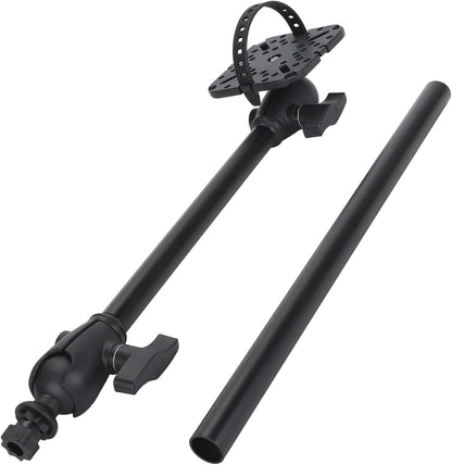 Universal Fish Finder Mounting Bracket, Dual 360 Degree Swivel Ball Mount Stand for Garmin, - PuriLite
