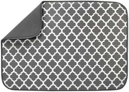 XL Microfiber Dish Drying Mat | Reversible Absorbent Kitchen Counter Drying Pad