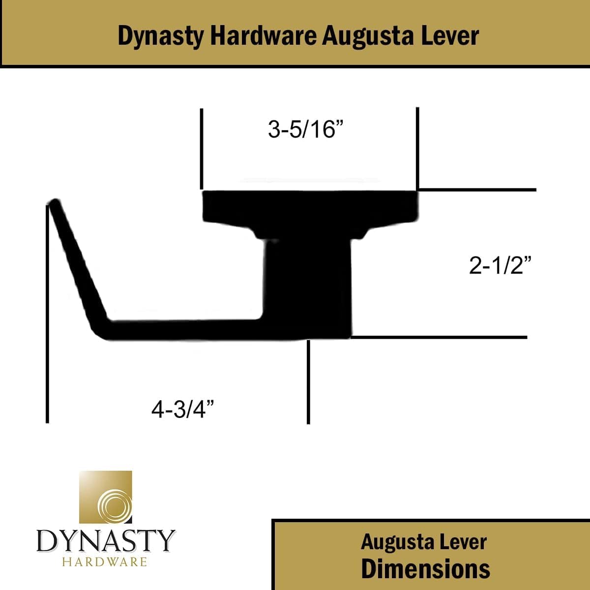 Dynasty Hardware AUG-00-26D Grade 2 Commercial Duty Office Door Keyed Lever Lockset, ADA, Satin Chrome Finish - PuriLite