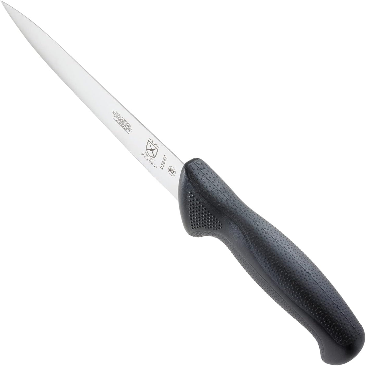 Mercer Culinary M23860 Millennia Black Handle, 8.5-Inch Narrow, Fillet Knife - PuriLite
