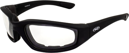 Global Vision Eyewear Kickback Sunglasses with Ethylene Vinyl Acetate Foam, Clear Lens - PuriLite
