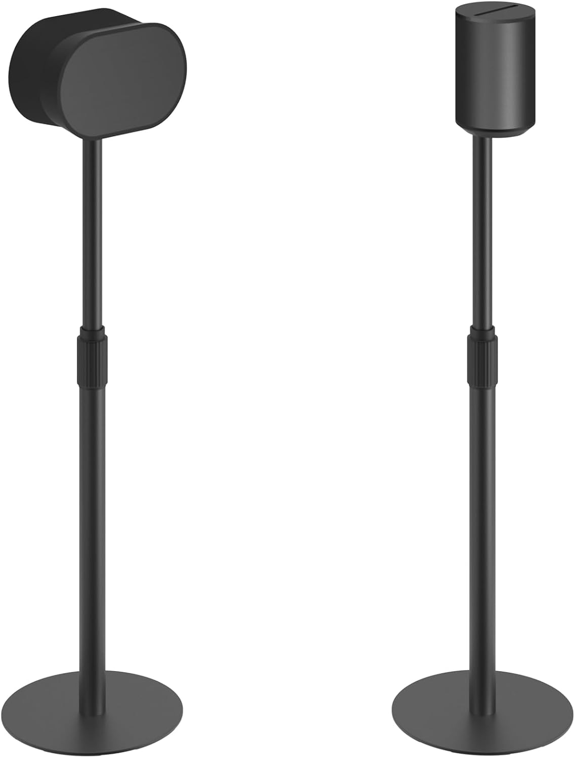 Speaker Stands for SONOS Era-100 and Era-300 - Height Adjustable Speaker Stand up to 42.6'', Concealed Cable Management, Max Load 11lbs, 1 Pair (2 Pack), Black - PuriLite
