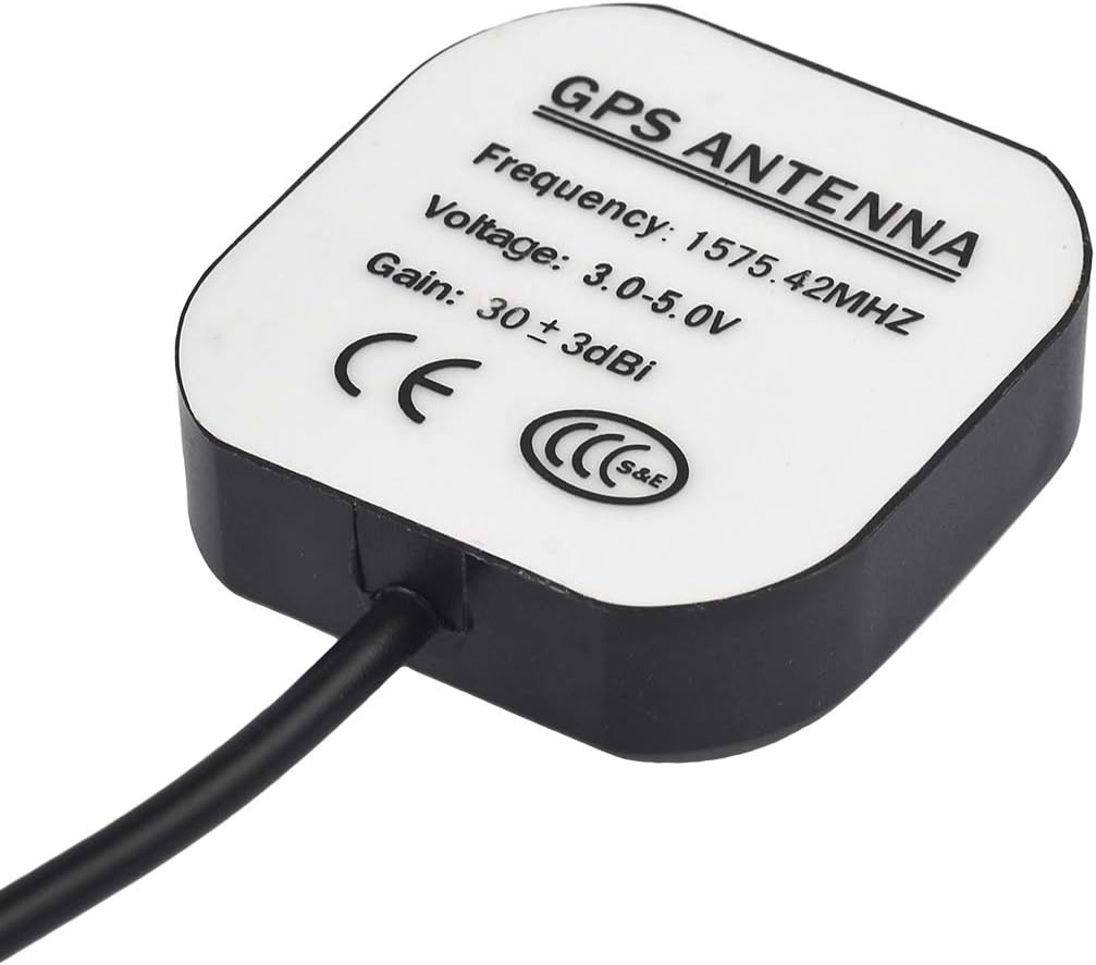 Bingfu Vehicle GPS Navigation Antenna Active GPS Antenna with Fakra C Right Angle Connector Compatible with Car Truck GPS Navigation Receiver System Factory DVD Stereo Head Unit - PuriLite