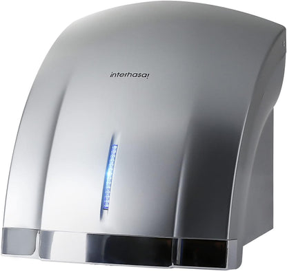 interhasa! Compact Hand Dryer 110V Commercial Electric Hand Dryer for Bathroom with Hot n Cold Air, 3-Pin Plug in - PuriLite