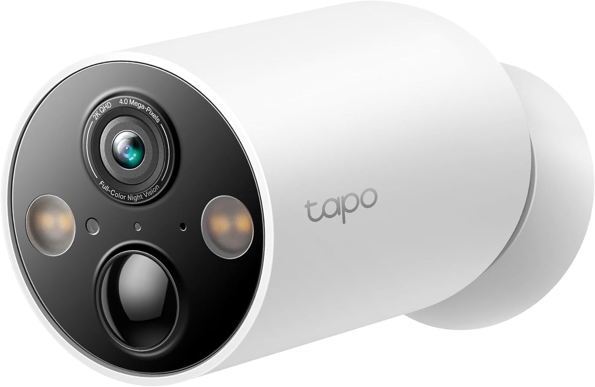 TP-Link Tapo Solar-Powered Security Camera Kit, 2K Wireless Battery Camera w/Solar Panel Base, Smart Person Detection, SD/Cloud Storage, Spotlight Color Night Vision, No Hub Needed (Tapo C410 KIT) - PuriLite