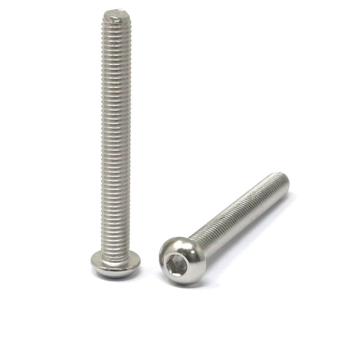 iexcell 50 Pcs M6 x 20mm Thread Pitch 1 mm Stainless Steel 304 Hex Socket Button Head Cap Screws Bolts Kit - PuriLite