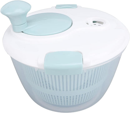 Fruit Washer Spinner, 5L Salad Spinner, 5.3 Quart Lettuce Spinner, Fruit Dryer Spinner, Salad Dryer for Washing, and Draining Greens, Fruits, and Vegetables, Blue - PuriLite