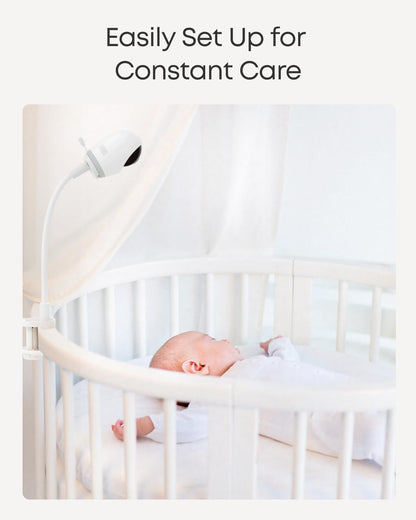 eufy Security Baby Monitor Crib Mount, Compatible with eufy Baby Monitor E20/E21, 16 Inch Flexible Arm Bracket, Attach to Baby Crib, No Tools Needed, No Wall Damage (Camera Not Included)