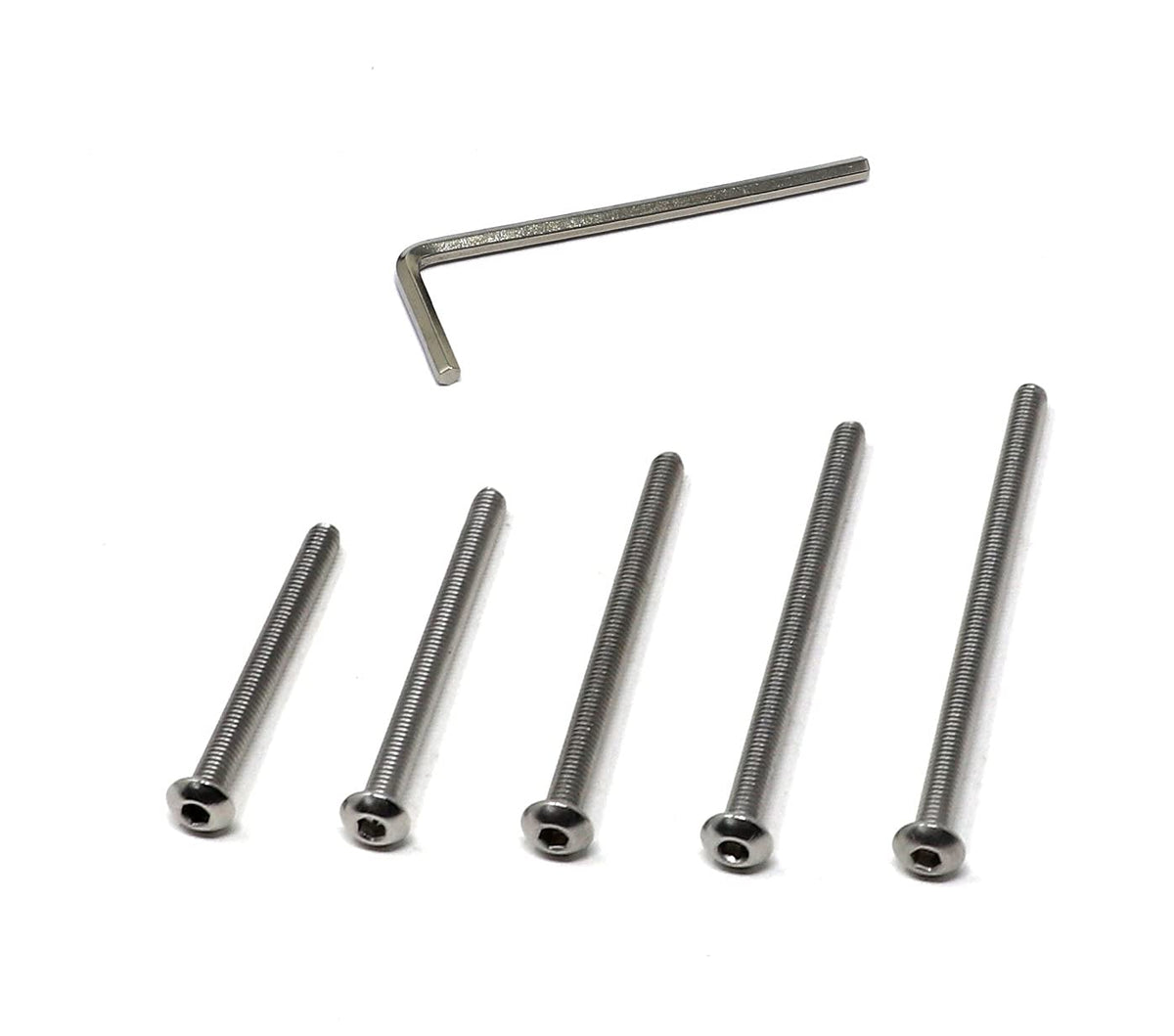 iexcell 50 Pcs M6 x 20mm Thread Pitch 1 mm Stainless Steel 304 Hex Socket Button Head Cap Screws Bolts Kit - PuriLite