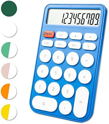 VEWINGL Mechanical Switch Calculator, 12 Digit Large LCD Display and Buttons, Great for Everyday Life and Basic Office Work, with Battery - PuriLite