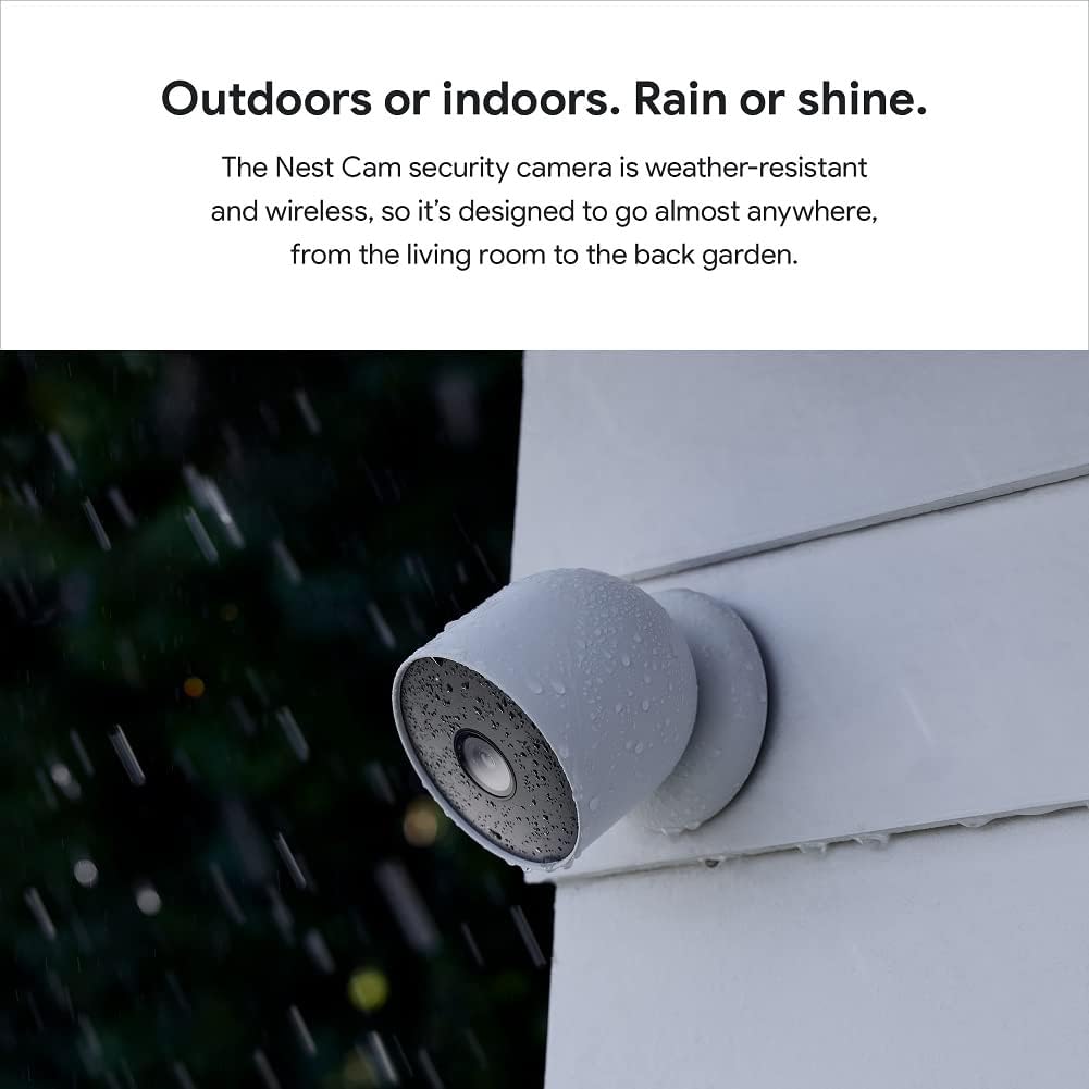 Google Nest Security Cam (Wired) - 2nd Generation - Snow - PuriLite
